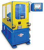 The 24022 is an electrically controlled tube end forming machine for rolling and cutting grooves or serrations.