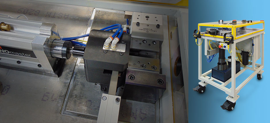 Manchester Tool and Die Model M25 tube deburring and end-finishing machine for precision tube chamfering and burr removal